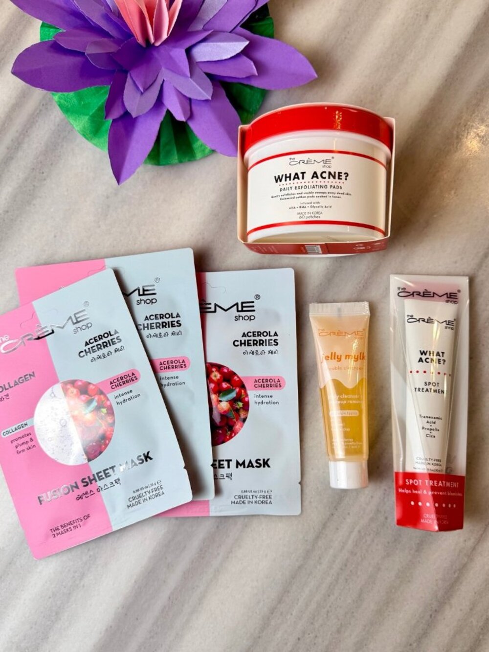Bundle The Crème Shop Acne Care Bundle – brand new.